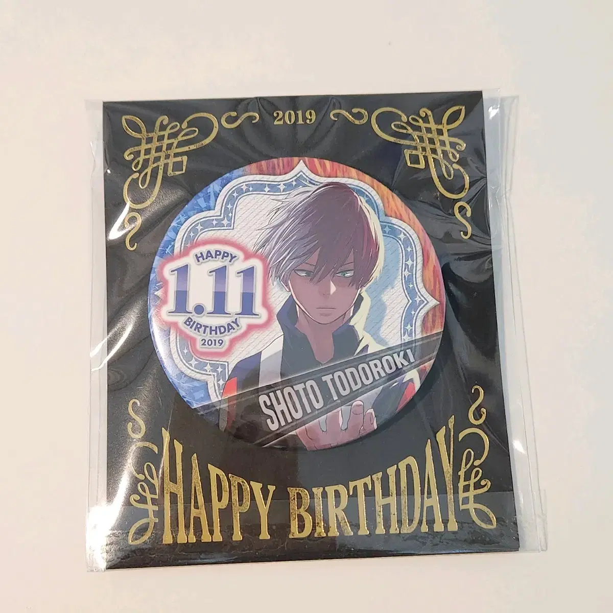 Hiroaka Todoroki Shoto 2019 Birthday Candy Badge Nahia