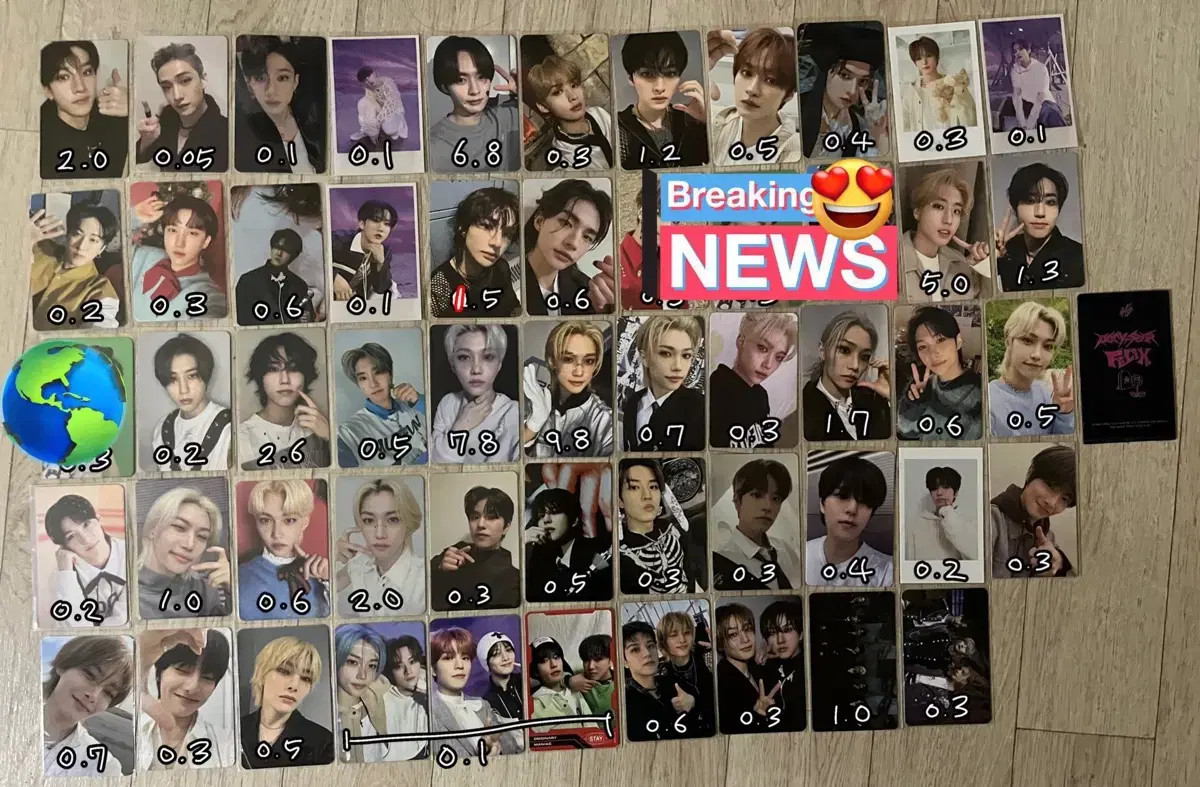 Skz straykids photocard Five Star Maxident Pacific Stay Rockstar Eight