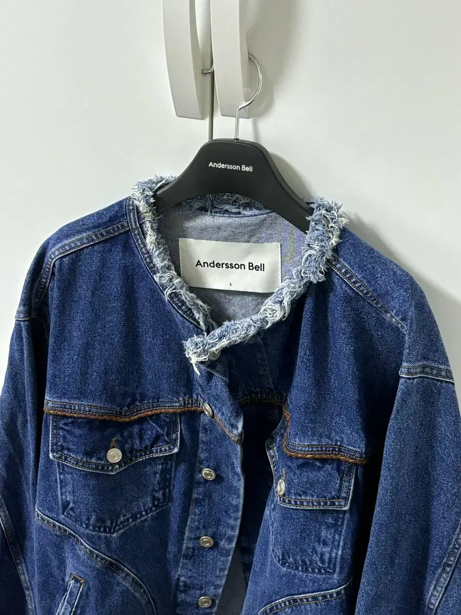 ADSB Anderson Belle Lesher Western Denim Jacket AWA470M(BLUE)