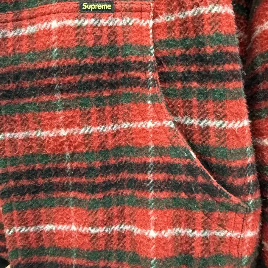 Supreme Plaid Wool Hooded Work Jacket