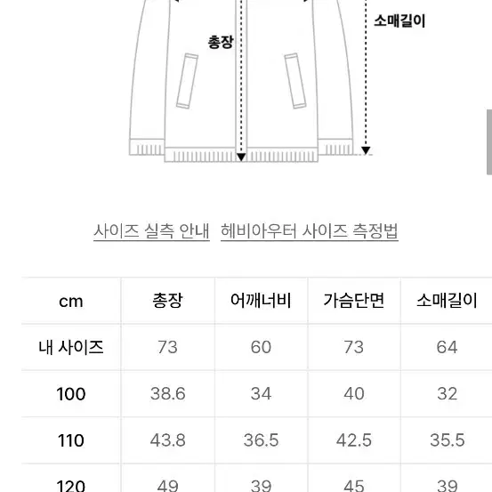 (새상품)무신사스탠다드 키즈 푸퍼 패딩 110