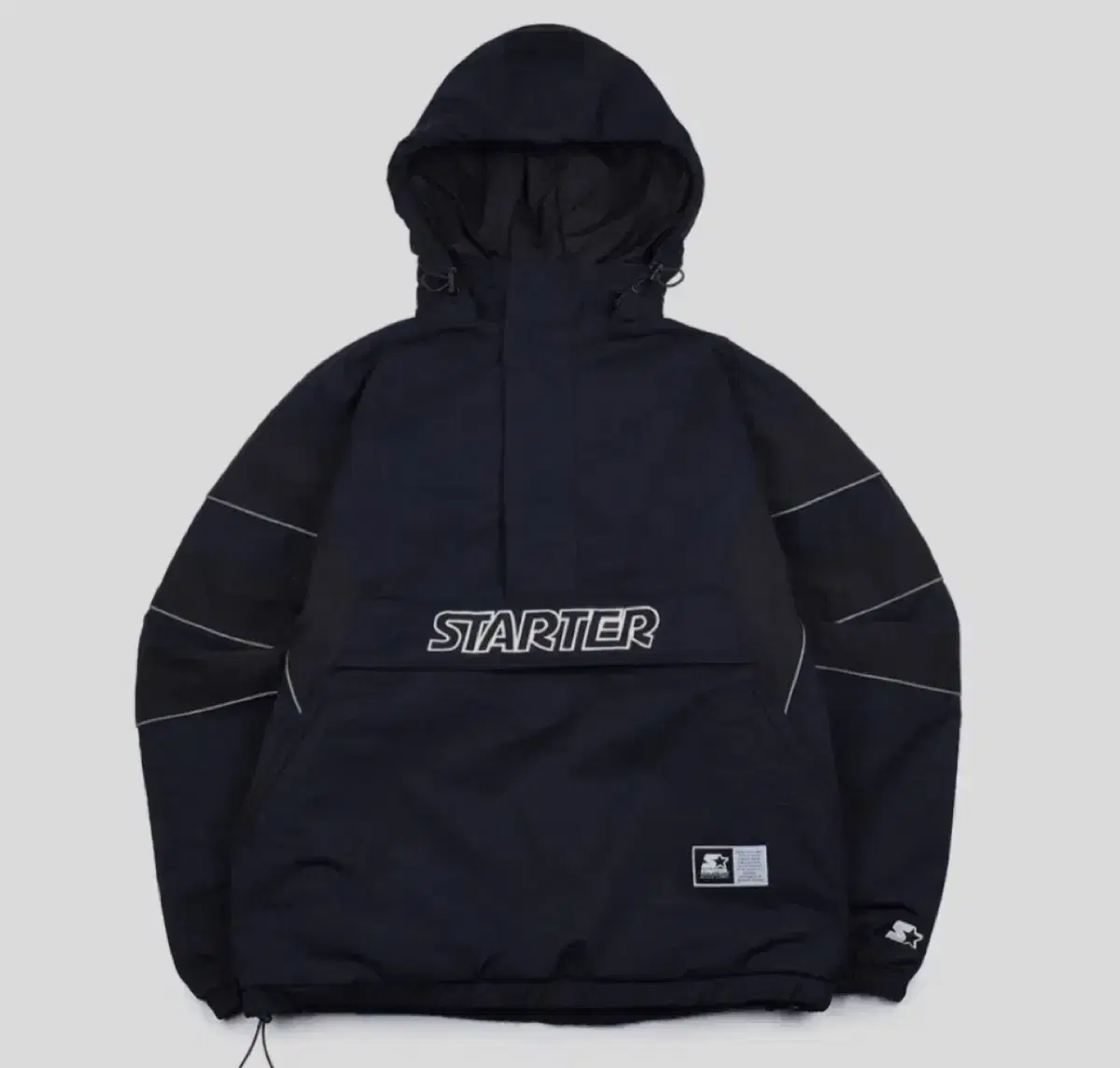 [Almost New] Starter Overfit Hooded Anorak Padded Jumper Navy L (Condition S)