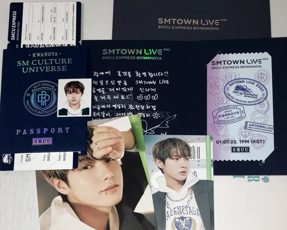 NCT Dream renjun SMCU Passport Ticket Set