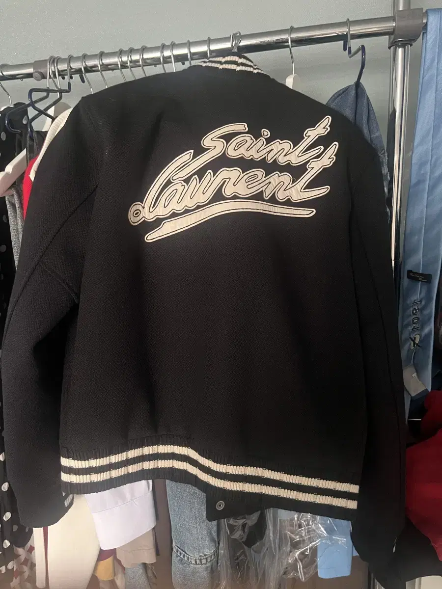 Saint Laurent Teddy College Jacket