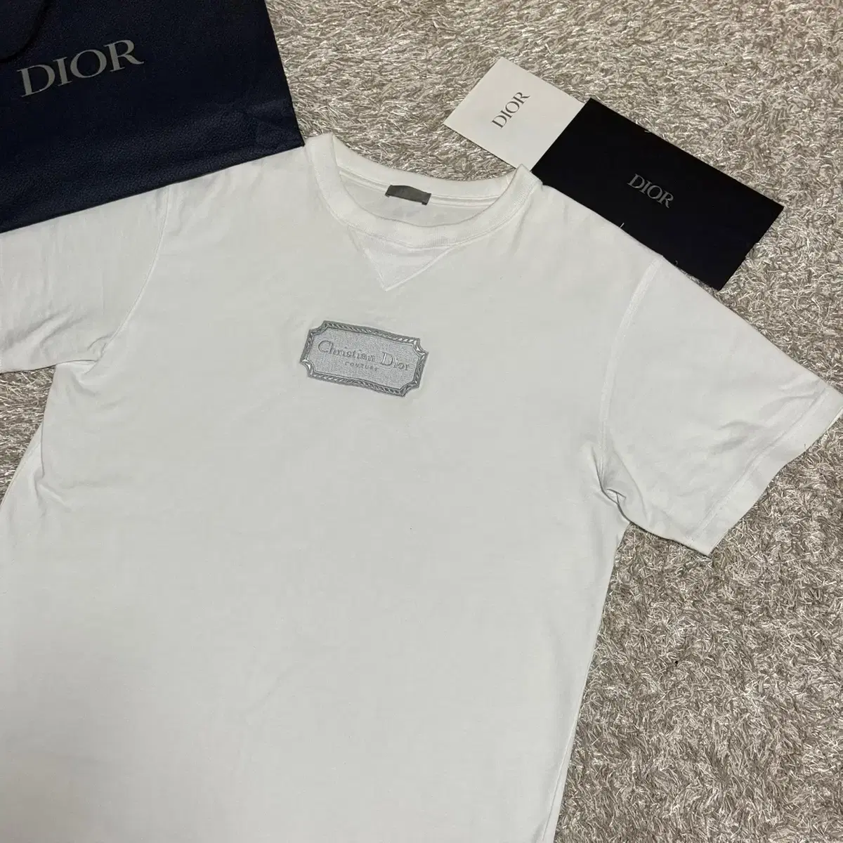 Dior Gouture Embroidered Logo Short Sleeve