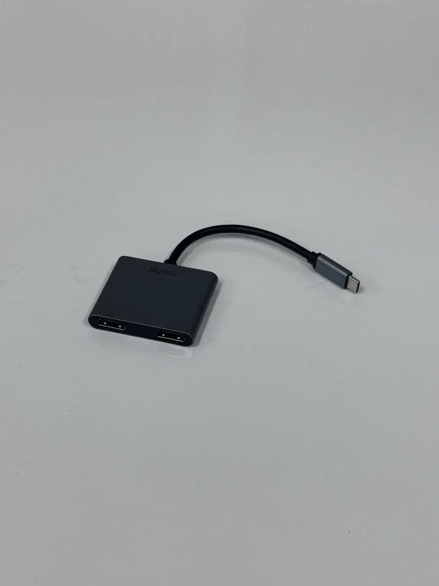 모비큐 2포트 C타입 4K HDMI 듀얼 모니터 멀티 USB 허브 EM-