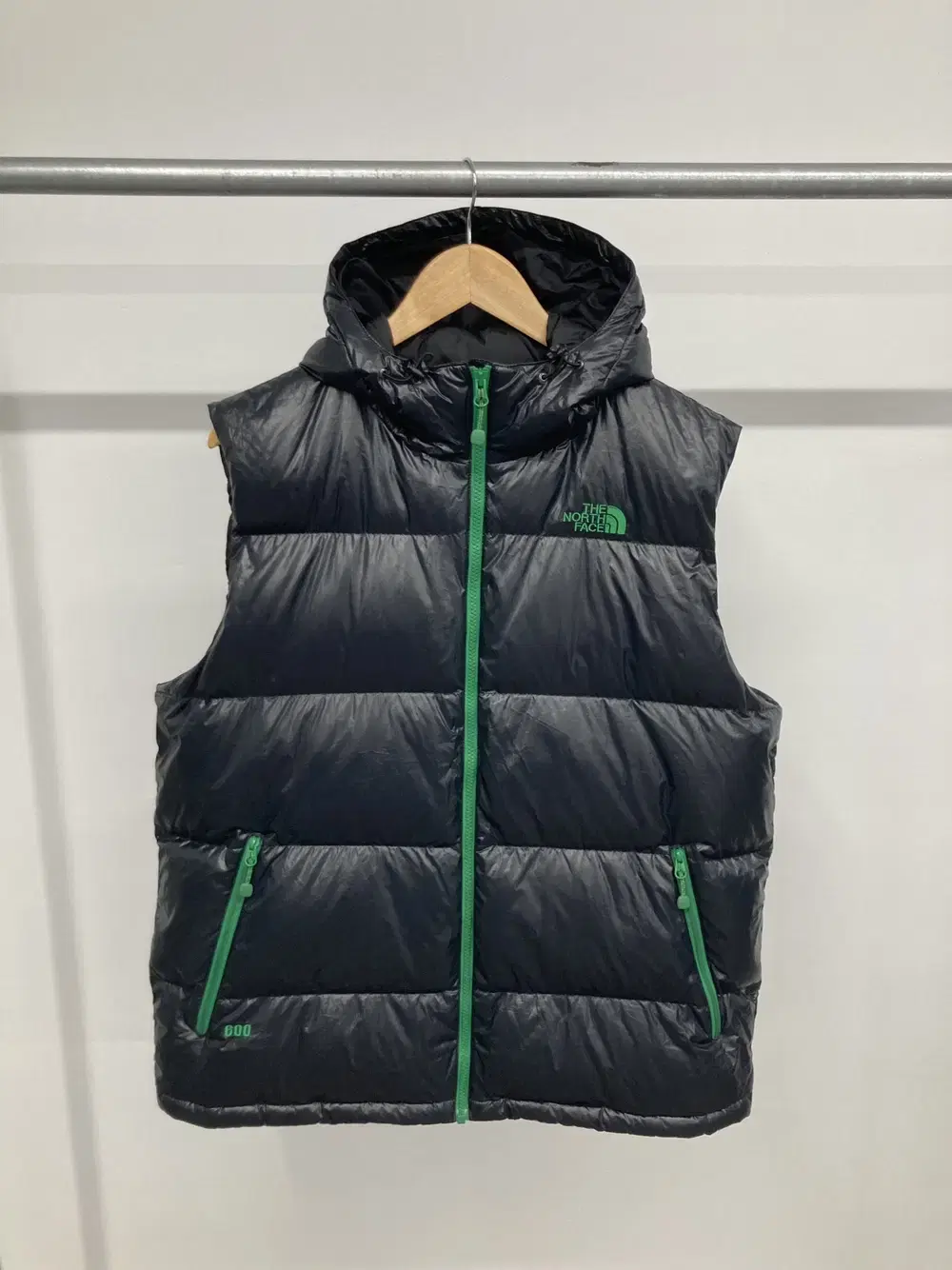 The North Face 600-fill goose down hooded puffer vest