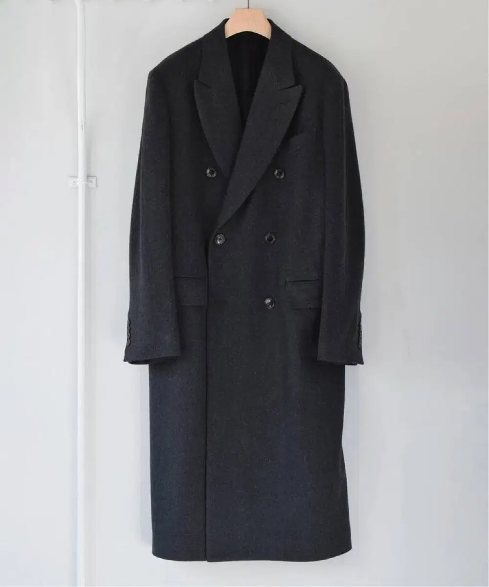 23AW COMOLI Comori Wool Herringbone Double Chester Coat