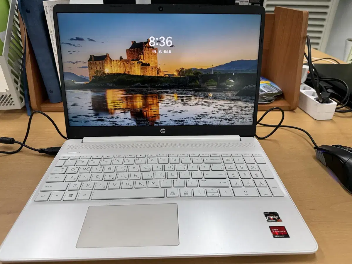 HP 15S-EQ1153AU 라이젠7 4700U 보급형 노트북 팝니다.