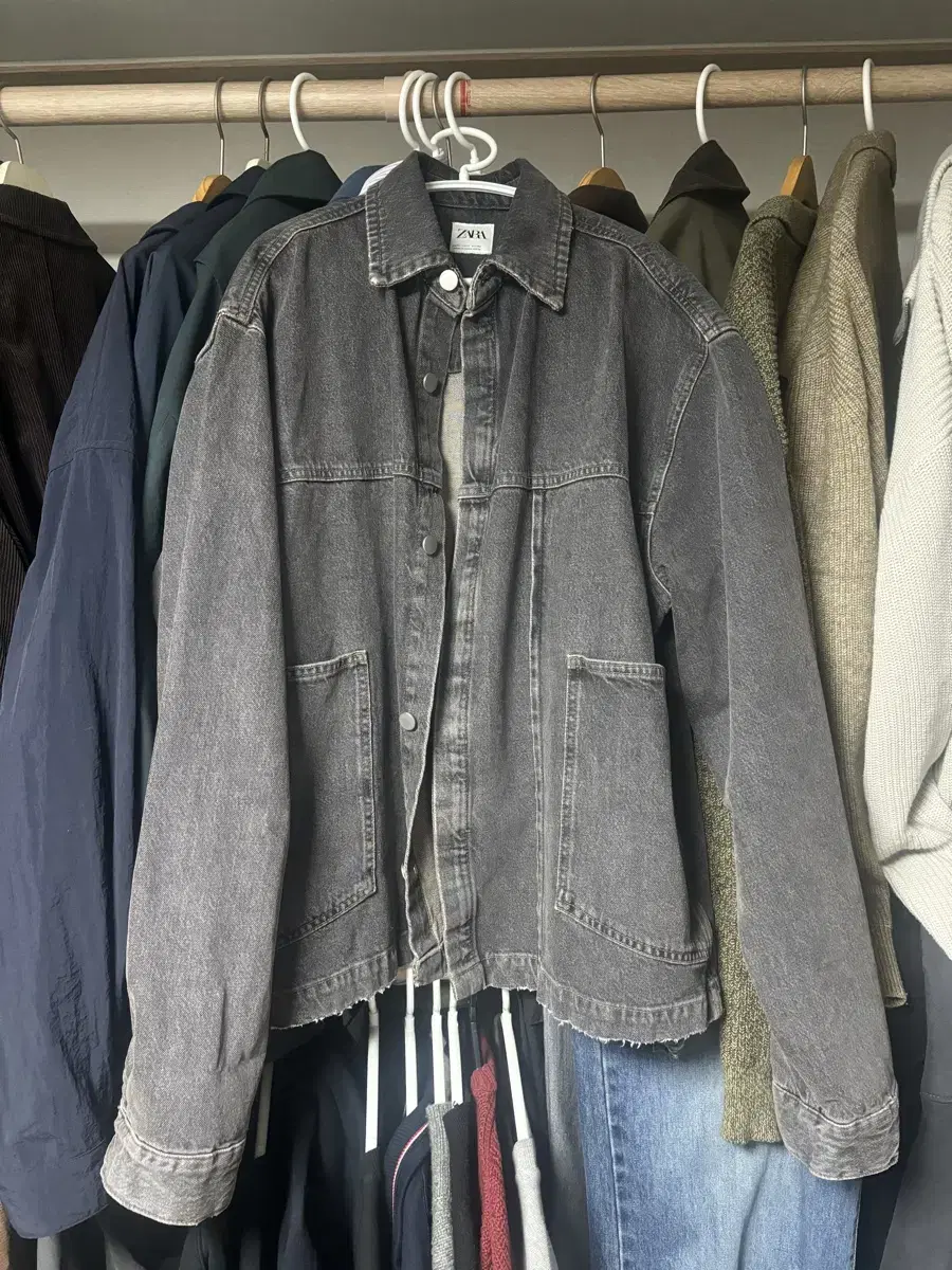 Zara Black Jeans Jacket