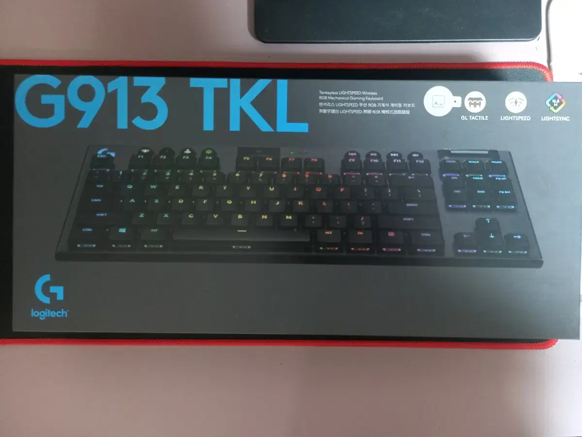 로지텍 G913 TKL 블랙 텍타일축 급처