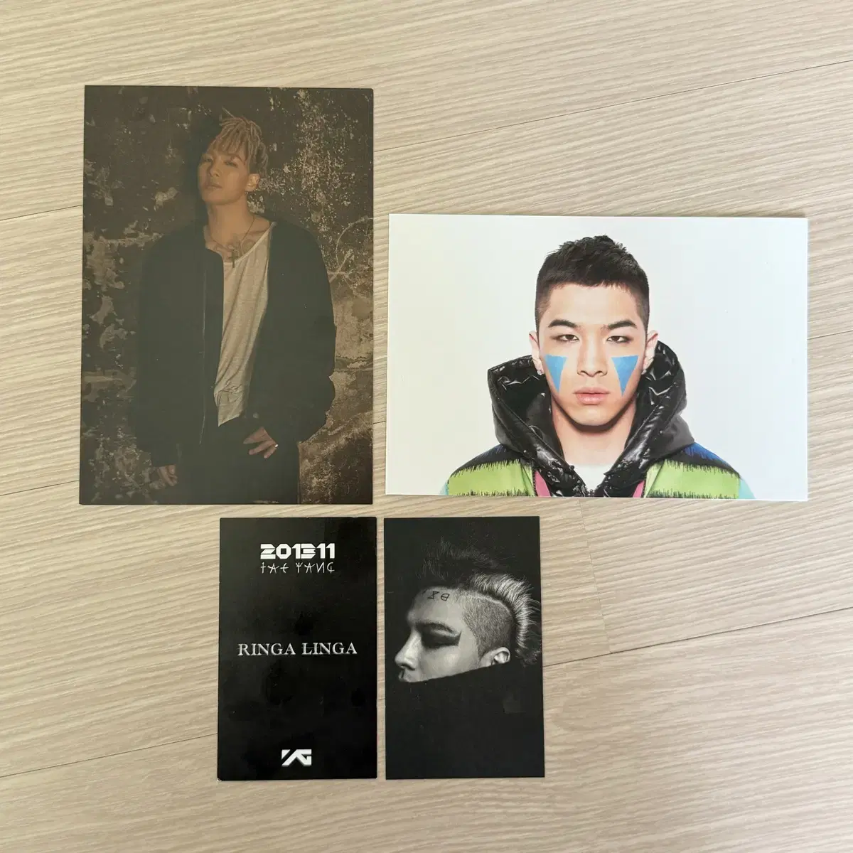 Big Bang taeyang Lingarinka photocard Official Photo Kard May Photo postcard Photo