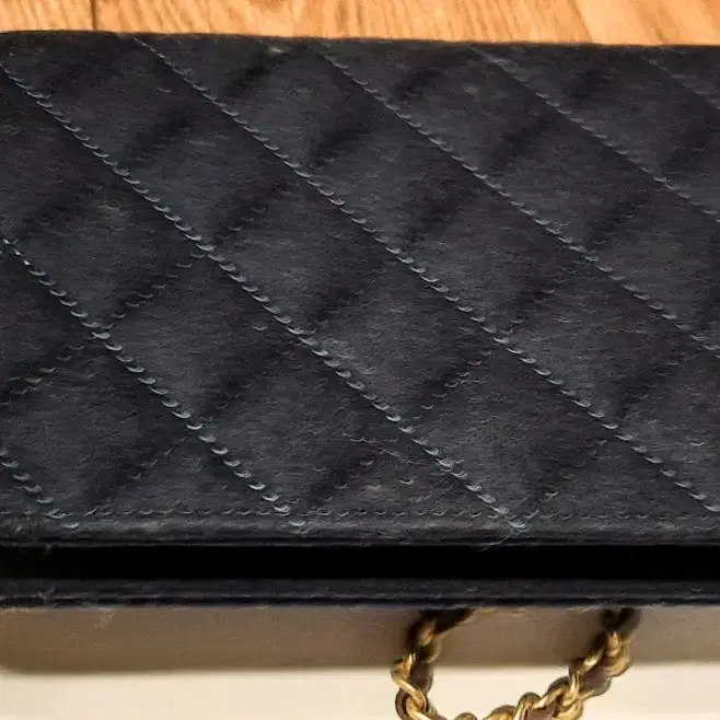 Chanel Chain Felt Bag 네이비블루 퀼링가방 샤넬백정품