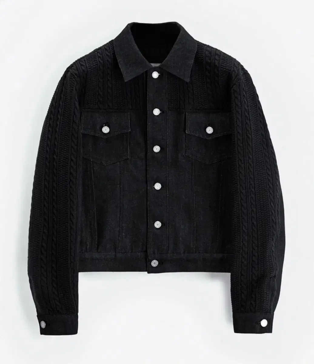 Anitimorphic Knit Jeans Jacket Black S