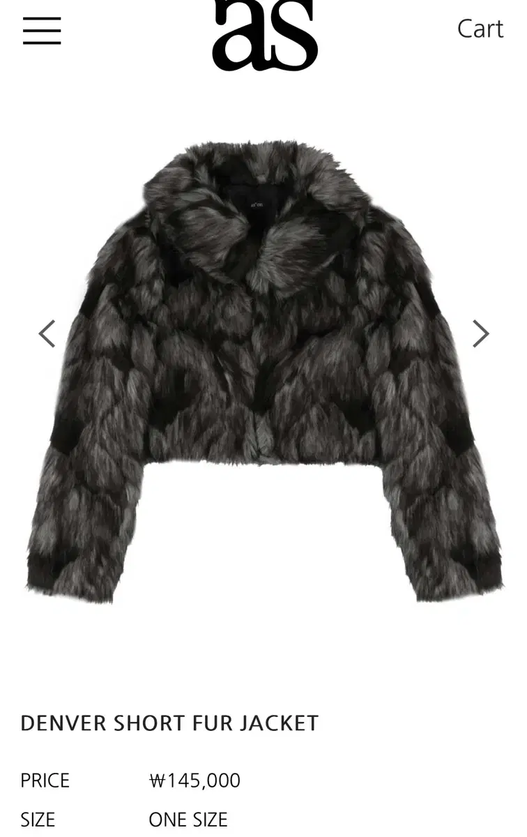 애즈온 ason DENVER SHORT FUR JACKET 퍼자켓