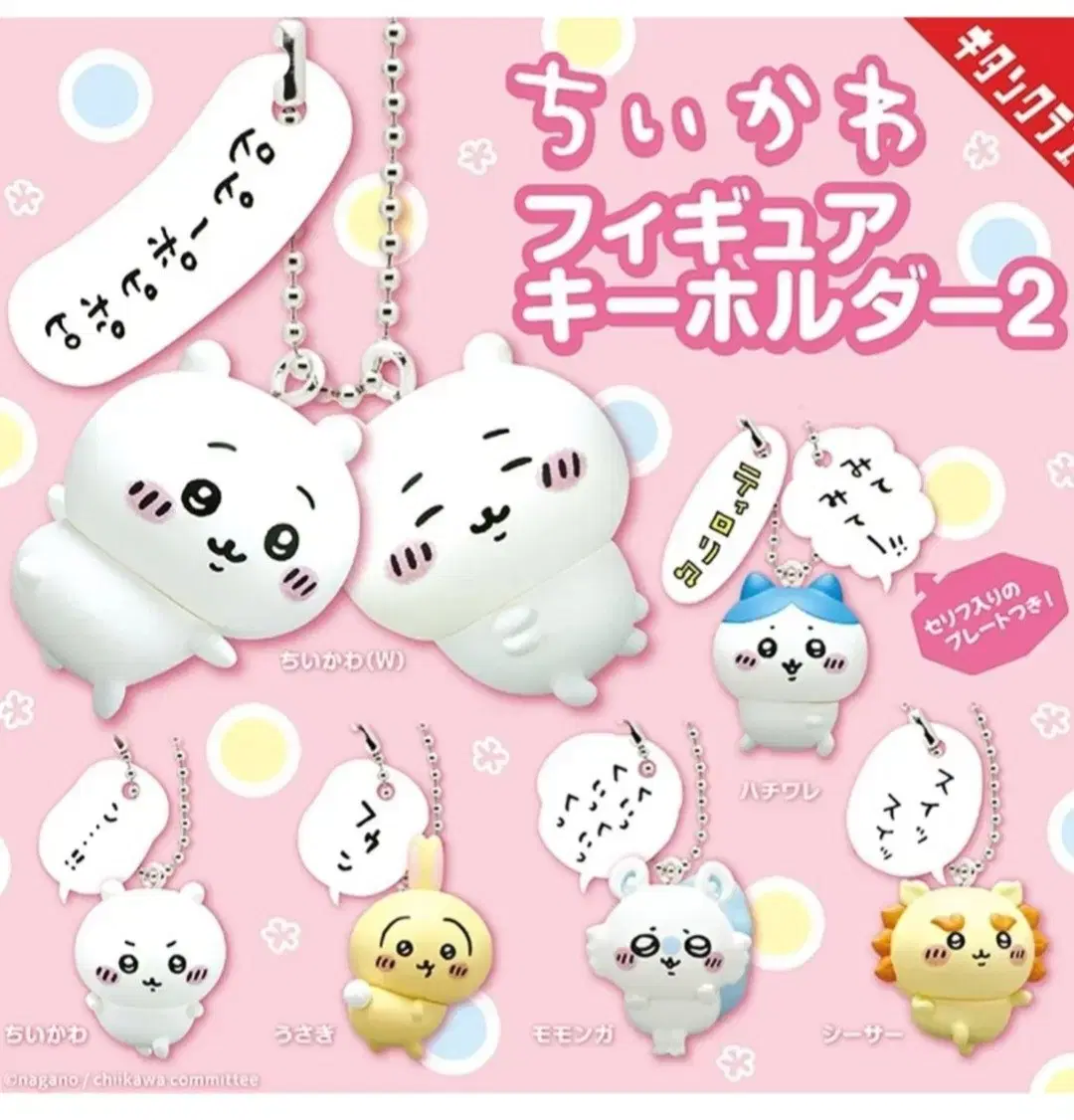 Chiikawa Hachiware Usagi Momonga Speech Bubble keyring Gacha