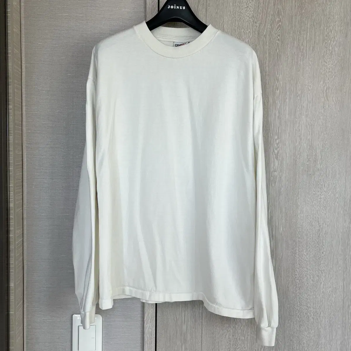 SOVER sober Goods Oneita Long Sleeve Vintage Cream L