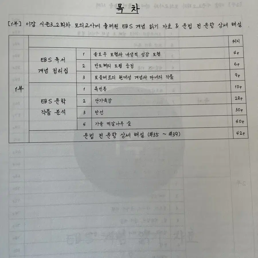 강민철T 2025 복습문제집