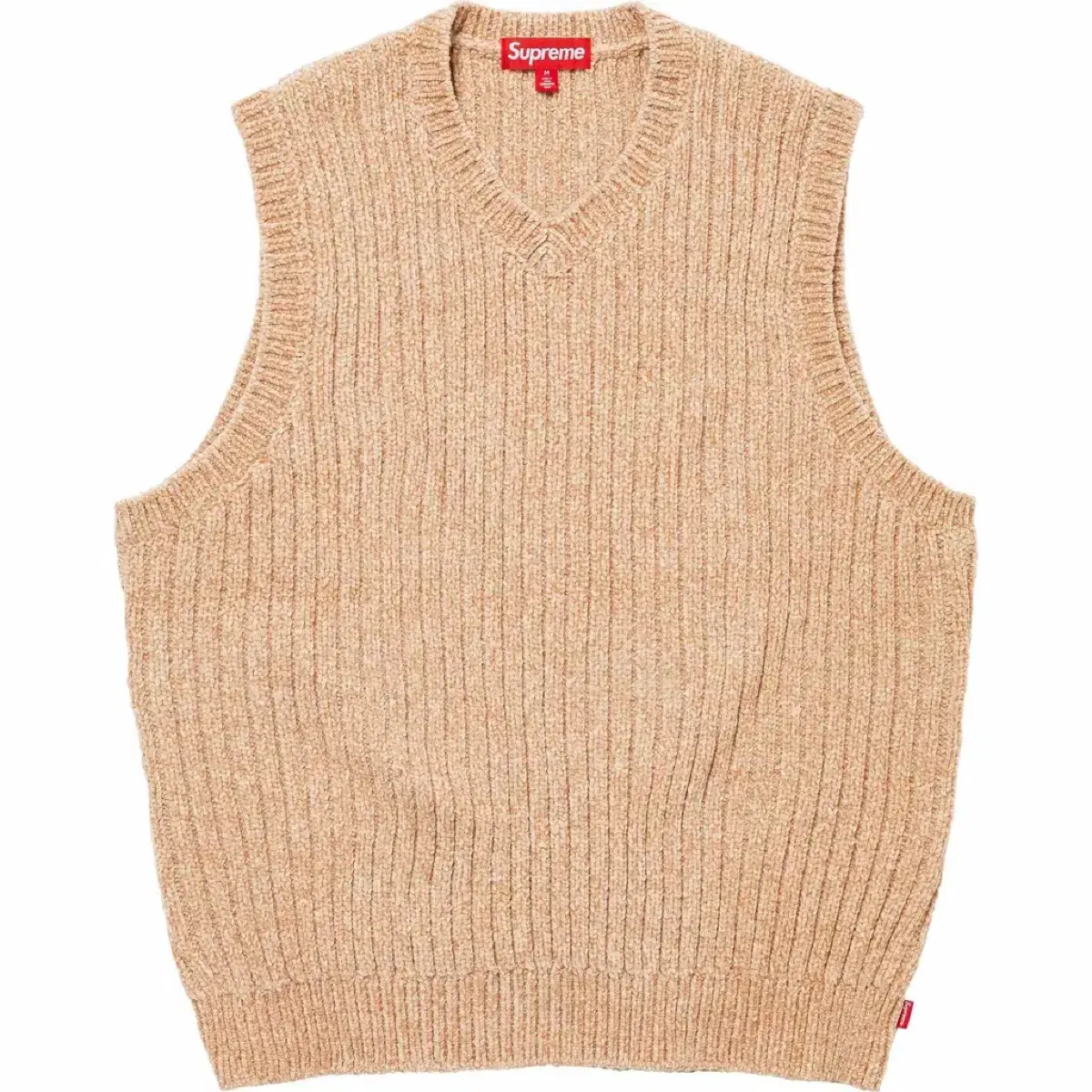 Supreme Chenille Sweater Vest Beige XL