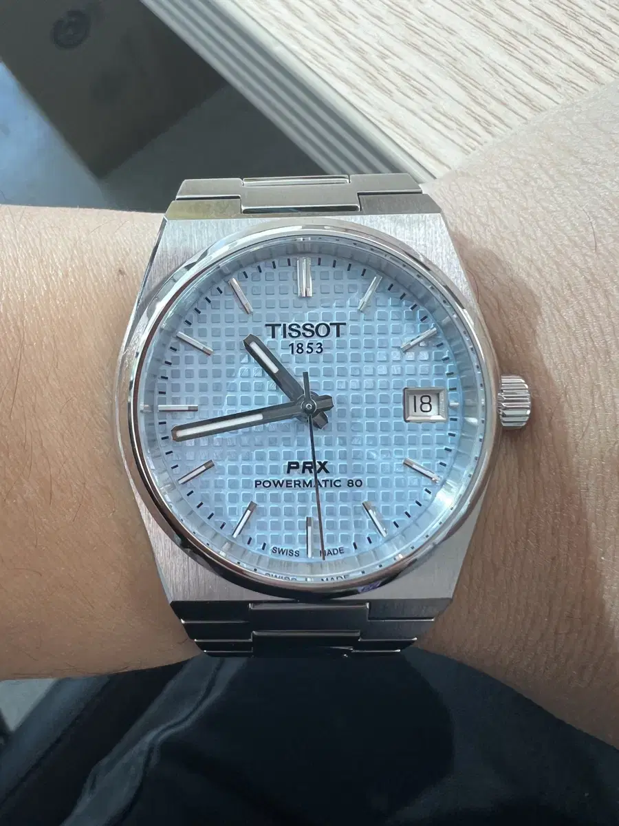 티쏘(Tissot) PRX 오토매틱 35mm 아이스블루(새상품)