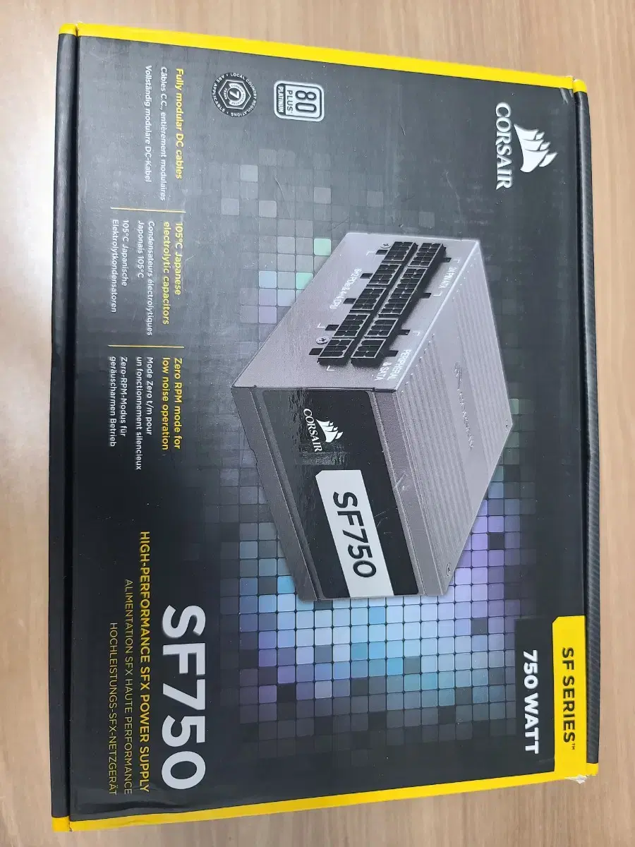 커세어 sfx sf750 파워서플라이 풀모듈러 itx