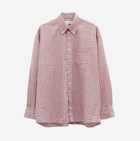 [50] Haregashi Borrowed BD Shirt Pink Kimble Check New