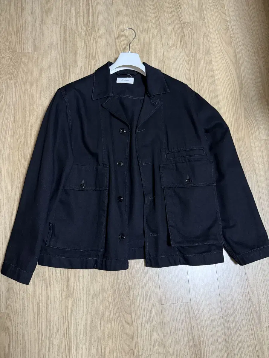 (L) Lemaire Boxy Denim Jacket Black Store Edition