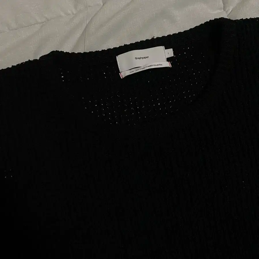 그라프페이퍼 LINEN SOLOTEX KNIT CREW NECK