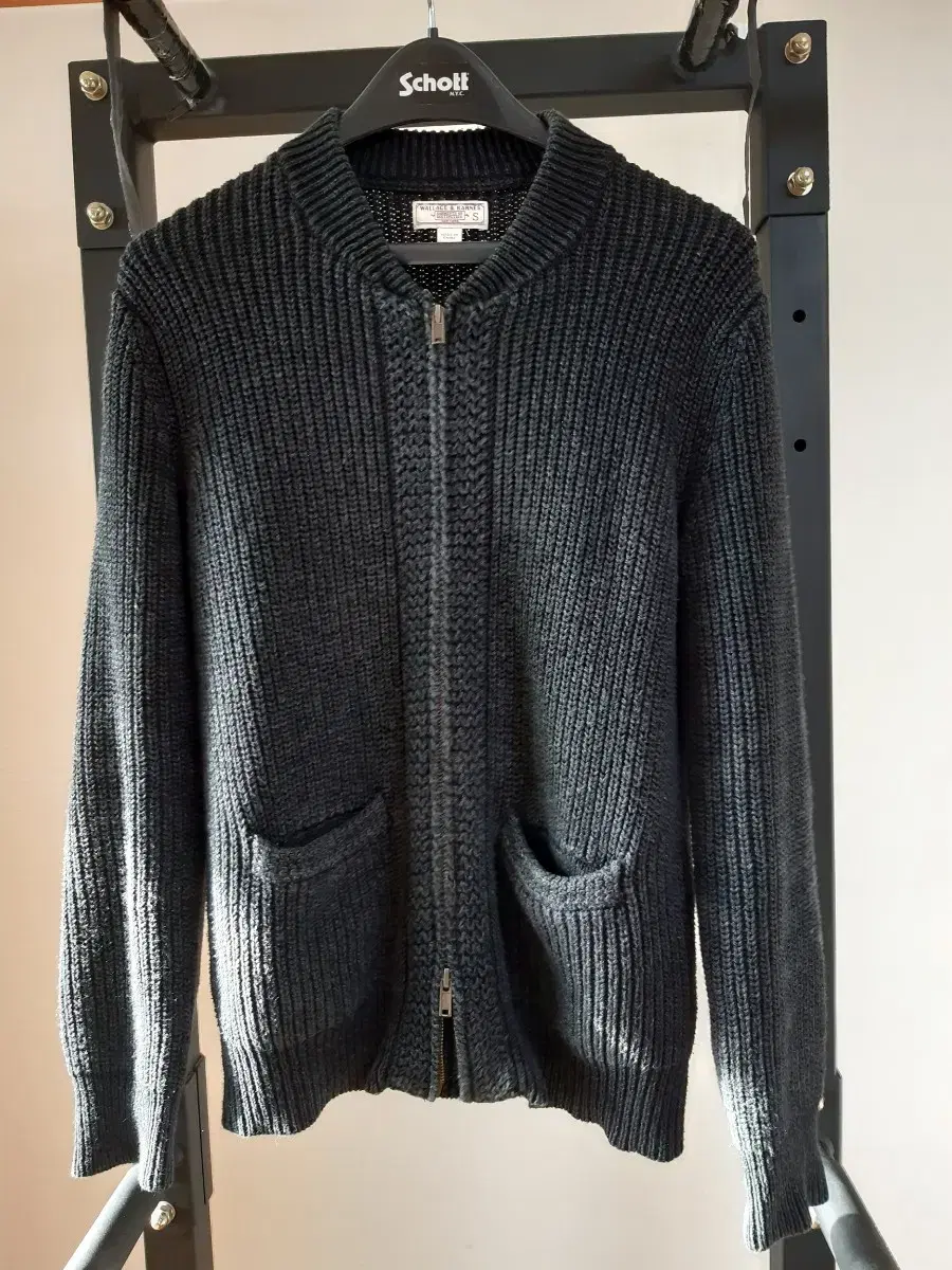 jake lew wallace barnes zip-up cardigan