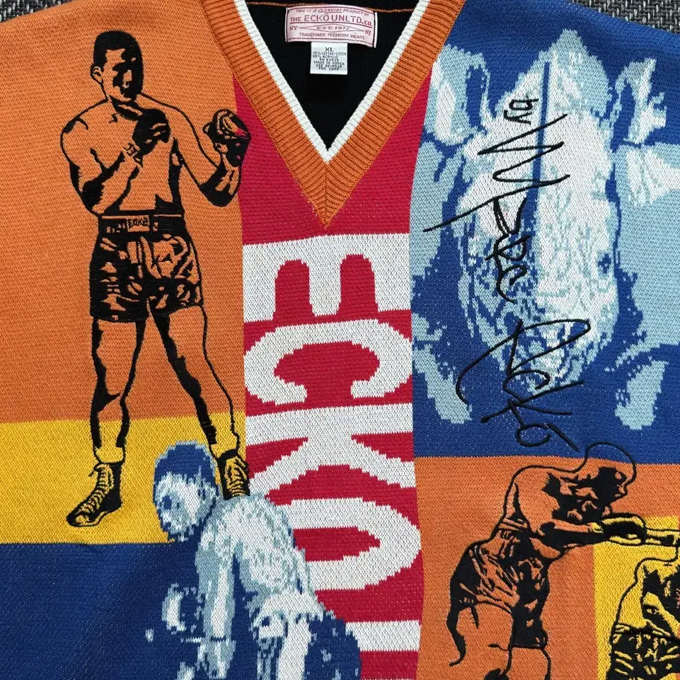 90s ECKO UNLTD 무하마드 알리 니트베스트 (105-110)