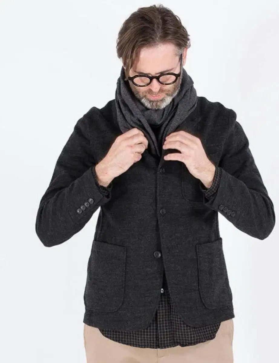 엔지니어드가먼츠 16fw unstructured wool-blend