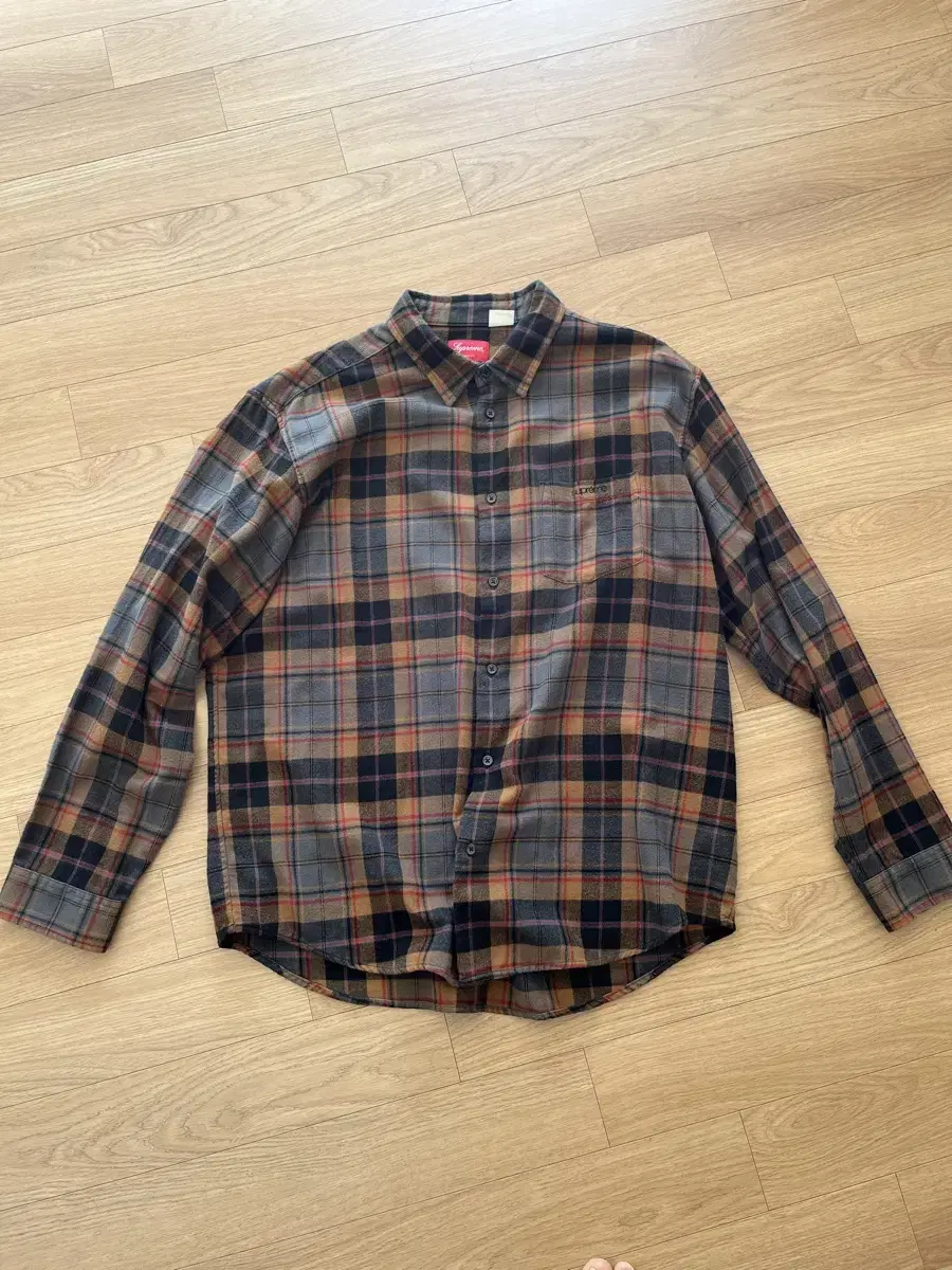 Supreme supreme flannel shirt XL