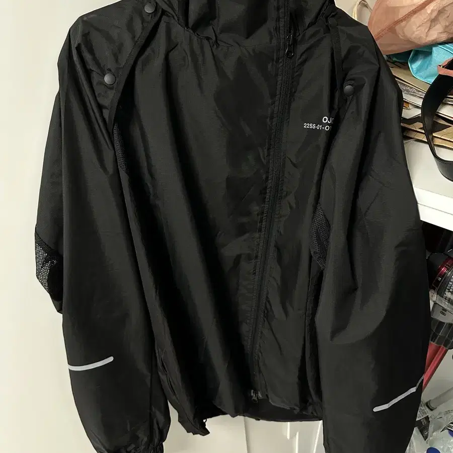 오호스 바람막이 Separable Windbreaker / Black