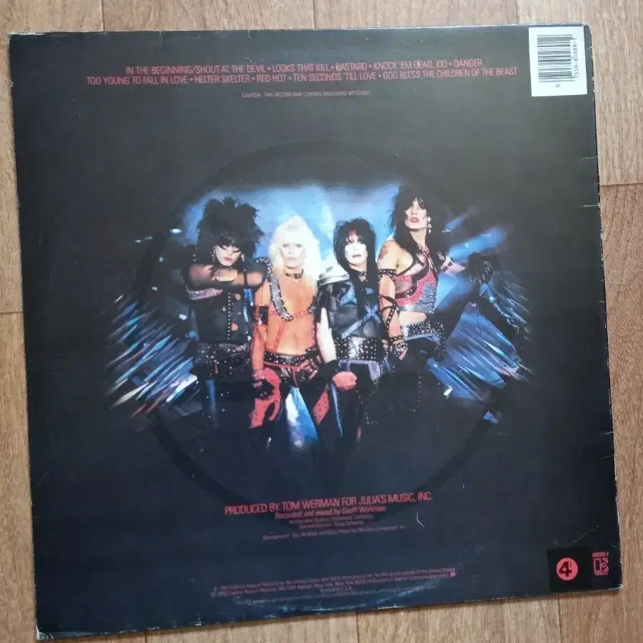 motley crue lp 준라이센스 엘피