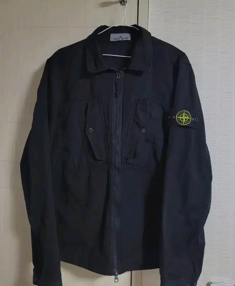 [New, M]23FW Stone Island Overshirt Black