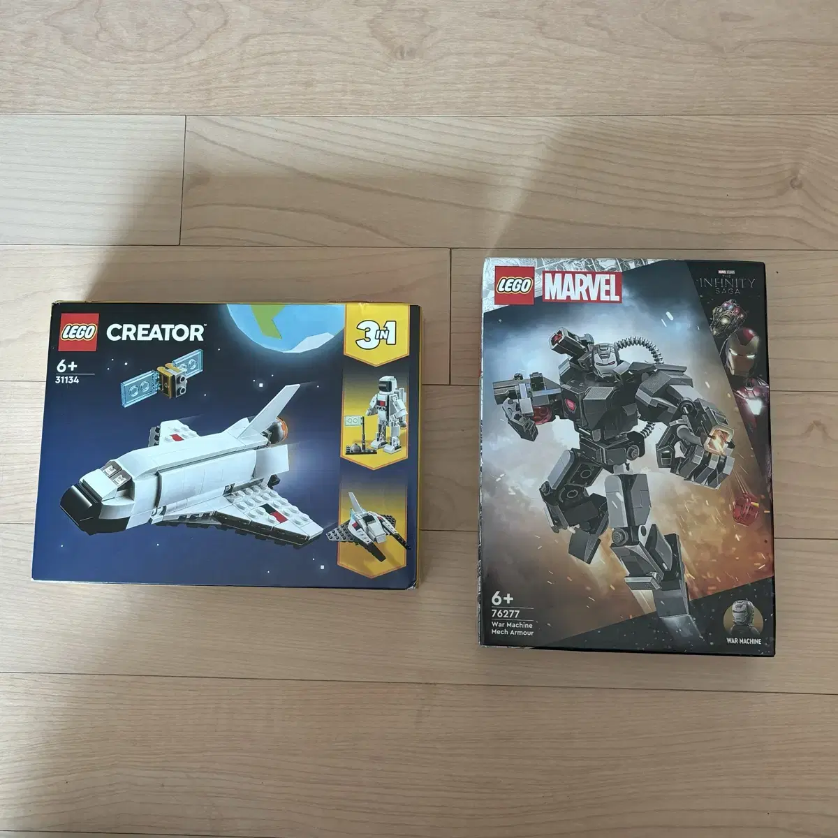 LEGO Genuine (Creator Space Shuttle + Marvel War Machine Macrobot)