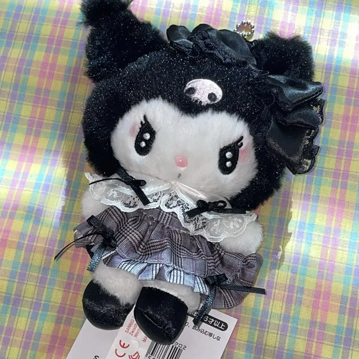 Sanrio Goods Kuromi doll The second mascot of Merokuro in the middle of the night.