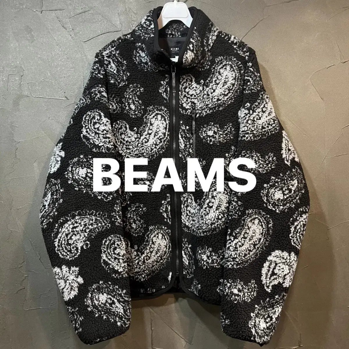 [L] BEAMS Beams Fleece Zip-up Jacket