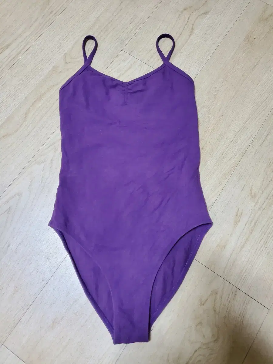 Black Cotton Spandex Ballet Leotard XL