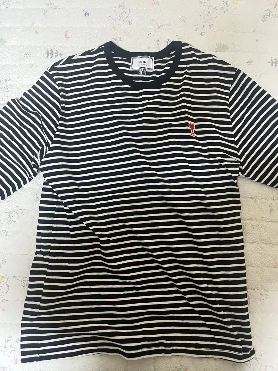 AMI Paris Stripe Long Sleeve T-Shirt