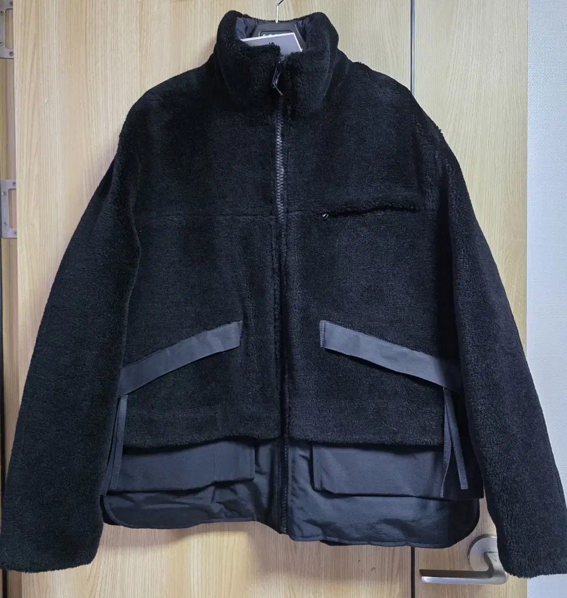 [Solid Homme][48] 22FW Black Reversible Quilted Jumper