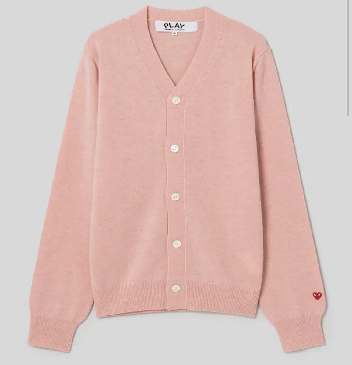 (New/Club21) Comme des Garçons Song Cardigan Pink L (Unisex)