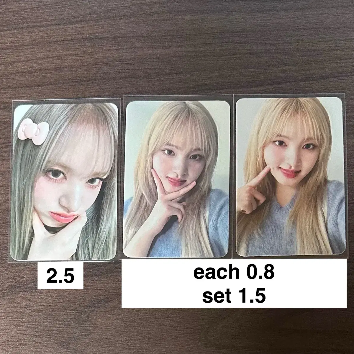 ive ahn yujin gaeul lay jang wonyoung liz leeseo photocards