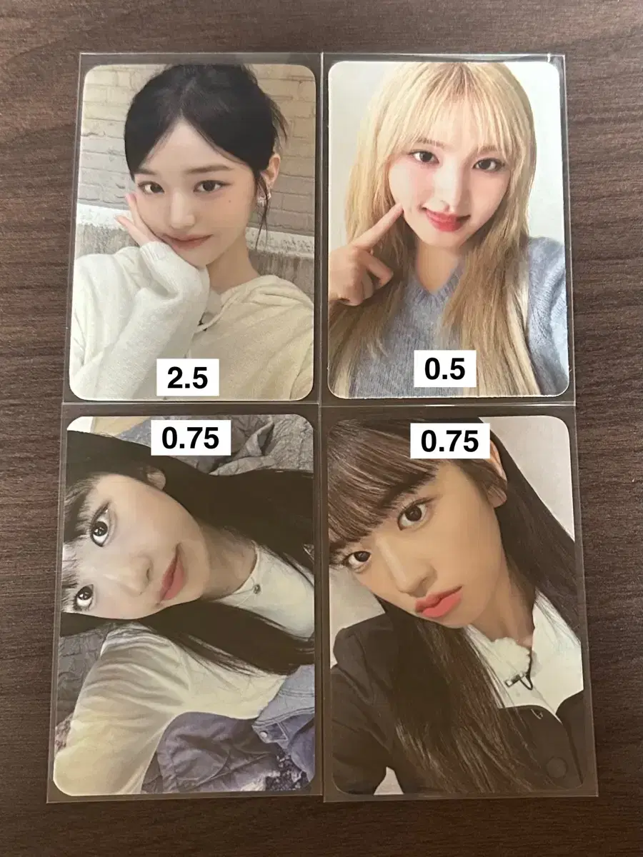 ive ahn yujin gaeul lay jang wonyoung liz leeseo photocards