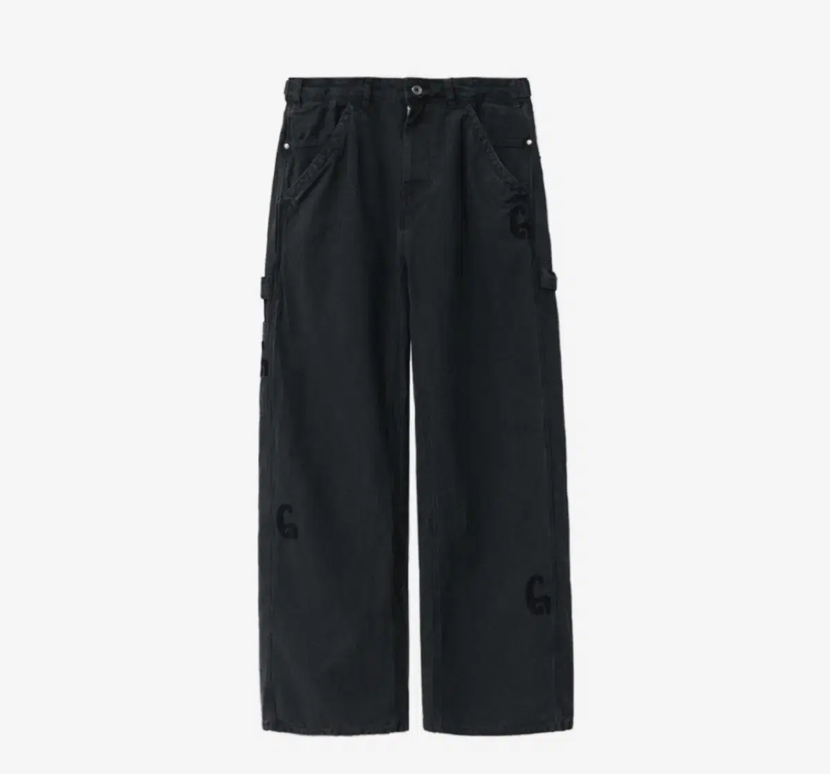 (2 sizes) Polythene 1011 Patched Hammer Pants Dark Charcoal Navy