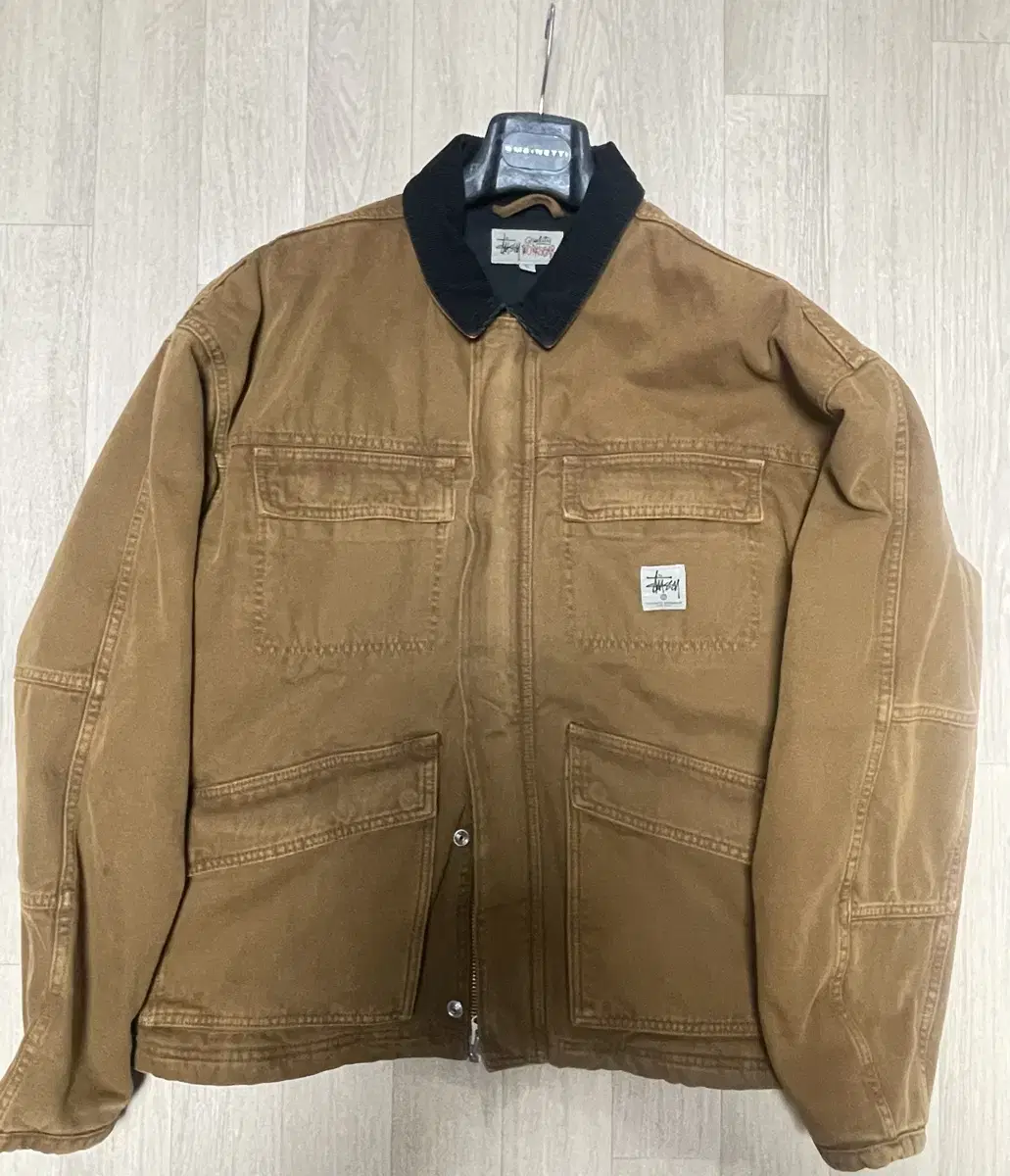 Stussy Washed Canvas Shop Jacket Bronze XL