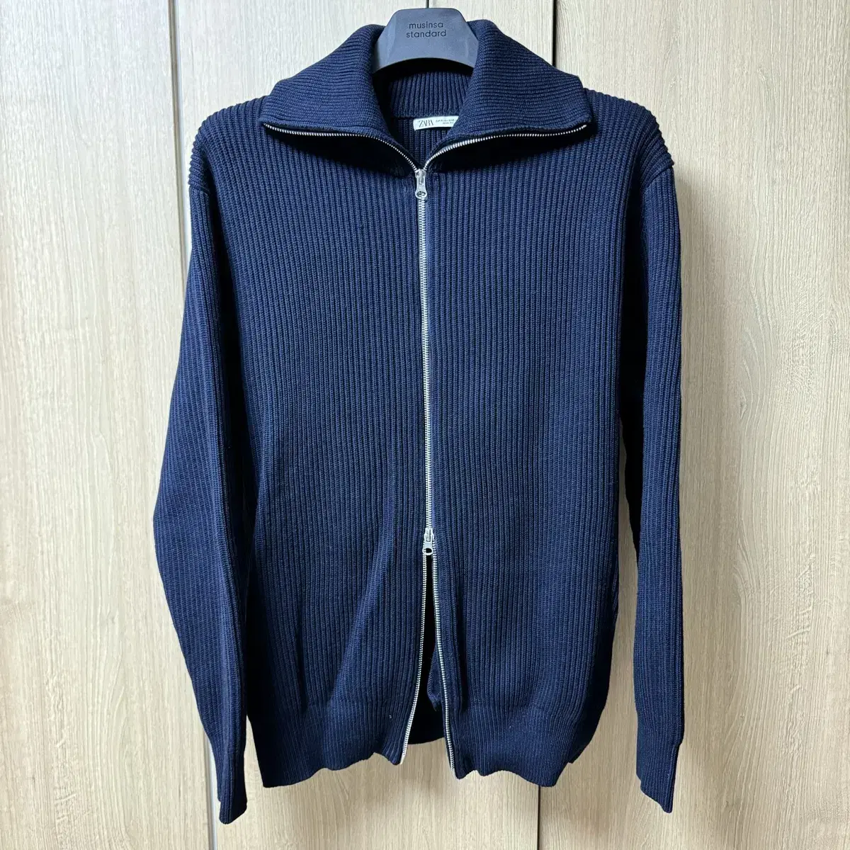 Zara Zipper Knit Cardigan XL for sale!