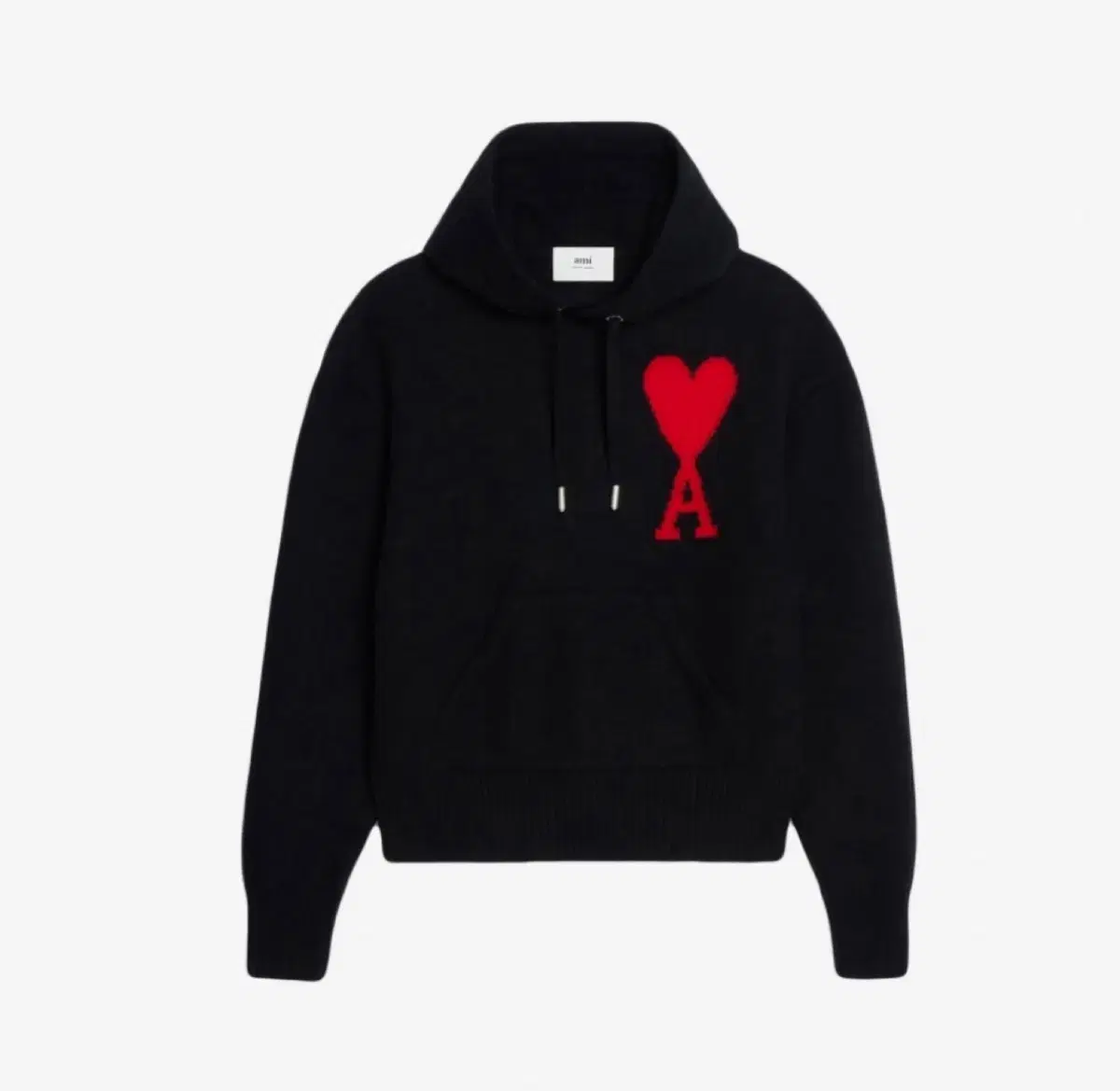 Army Big Heart Logo Intarsia Knit Hoodie