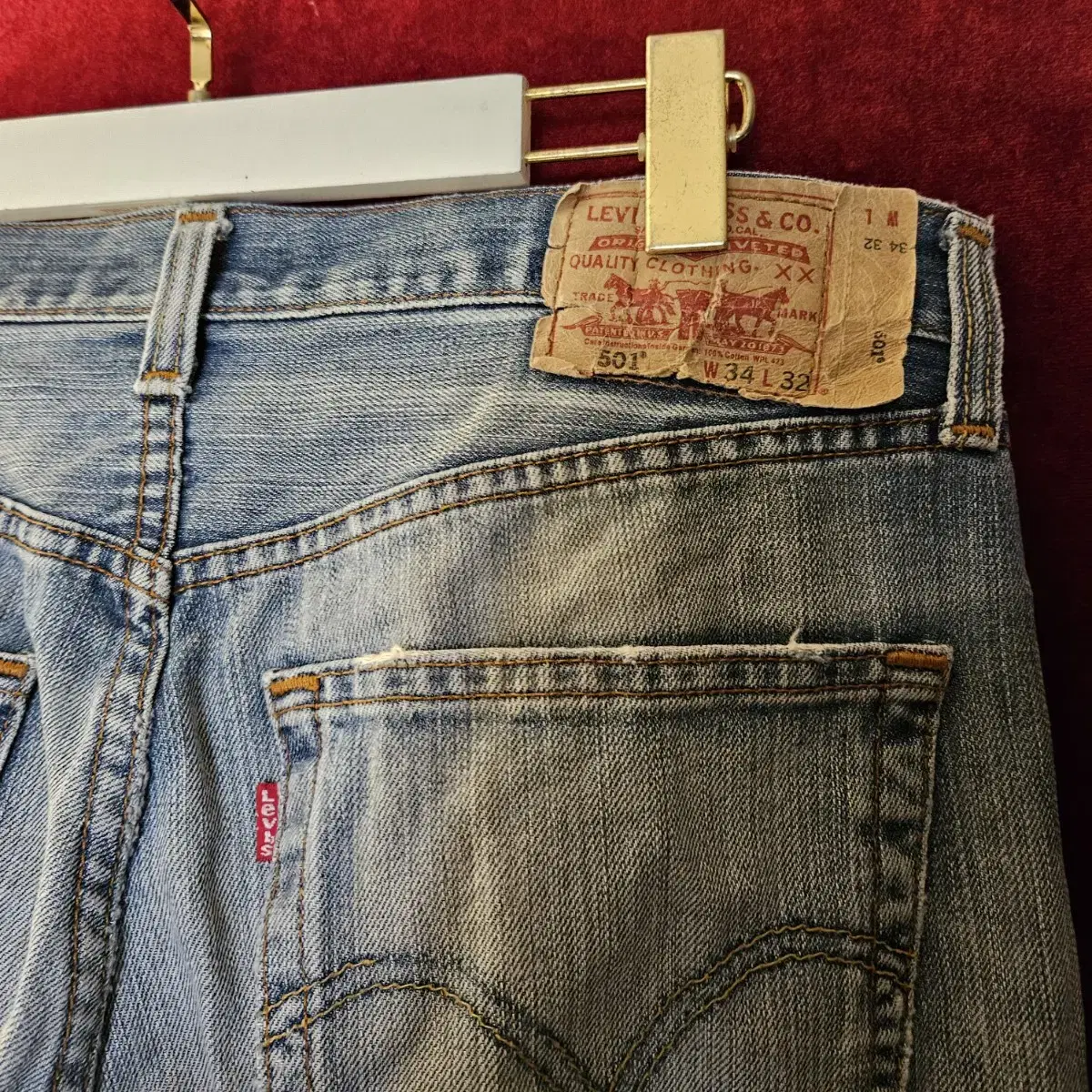 리바이스(Levis) 00's 501 데님 스트레이트핏 34 size