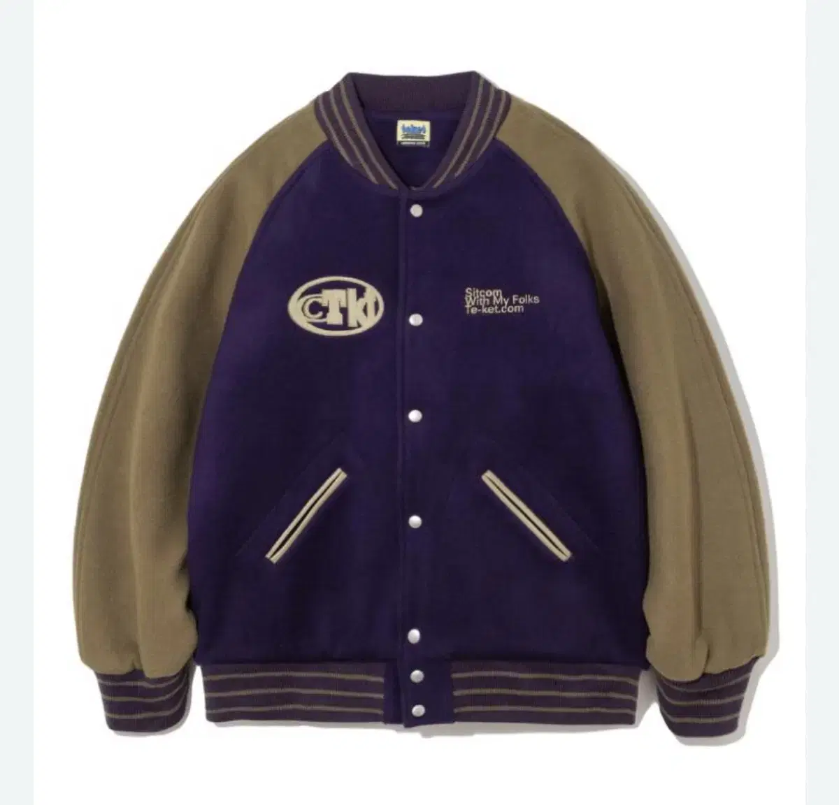 [M] Teket Varsity Jacket Purple